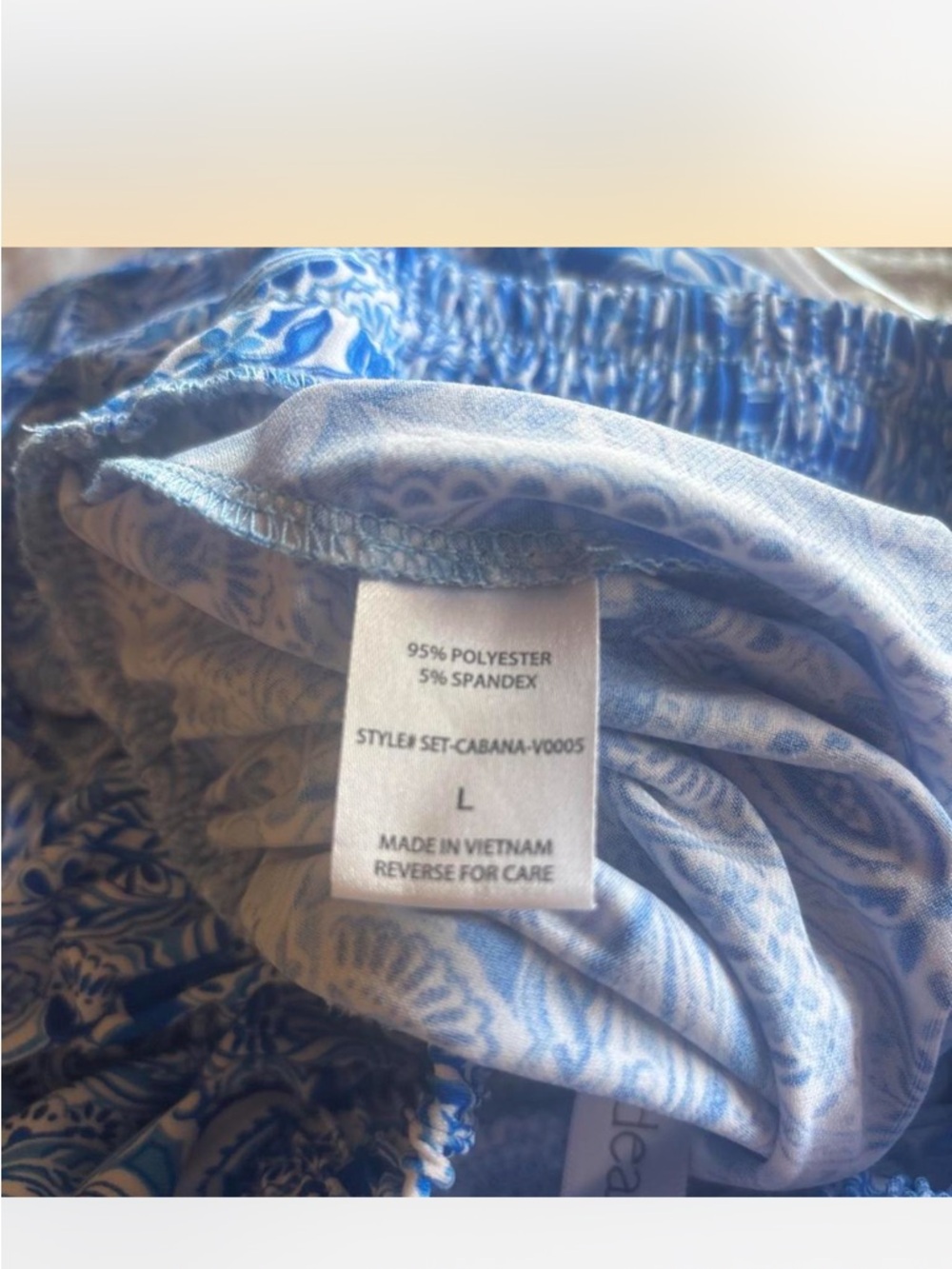 Scarlett Blue and White Paisley Short-Sleeve Top - Picture 11 of 12